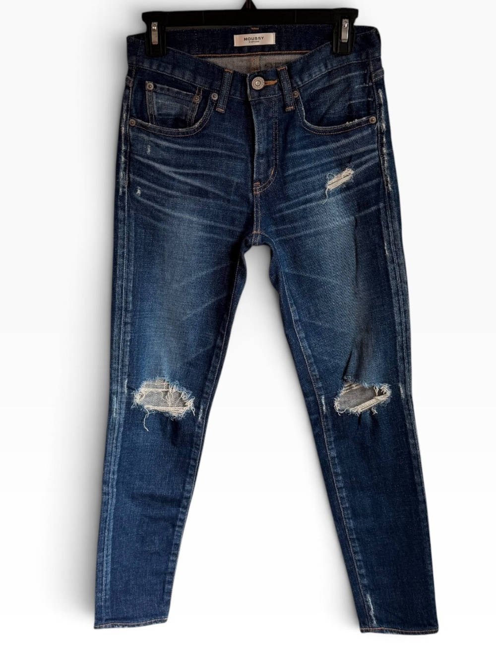 Moussy Vintage MVS Skinny Japan Denim Size 25